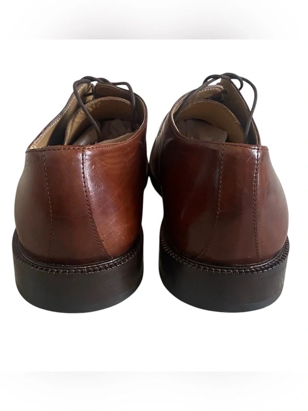 Footprints by Birkenstock men’s brown leather Oxford shoes
